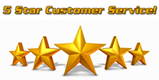 5 Star Customer Service!